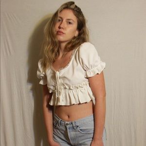 Lioness ruffle top - like new